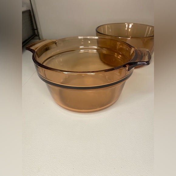 CorningWare Visions/Pyrex vintage amber double boiler P83C, V-20-B, V-15-B - Picture 6 of 15